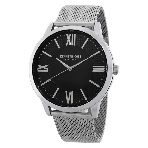 NWT Authentic Kenneth Cole New York Quartz Black Dial Men's Watch - Picture 1 of 3